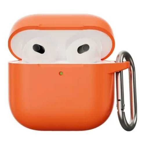 Чохол з карабіном CasePro Case Orange для AirPods 5 | 4