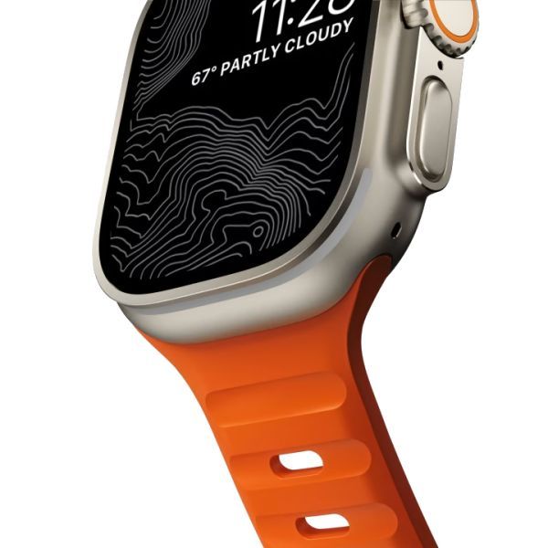 Силіконовий ремінець CasePro Sport Band Orange для Apple Watch 42мм | 41мм | 40мм фото 2