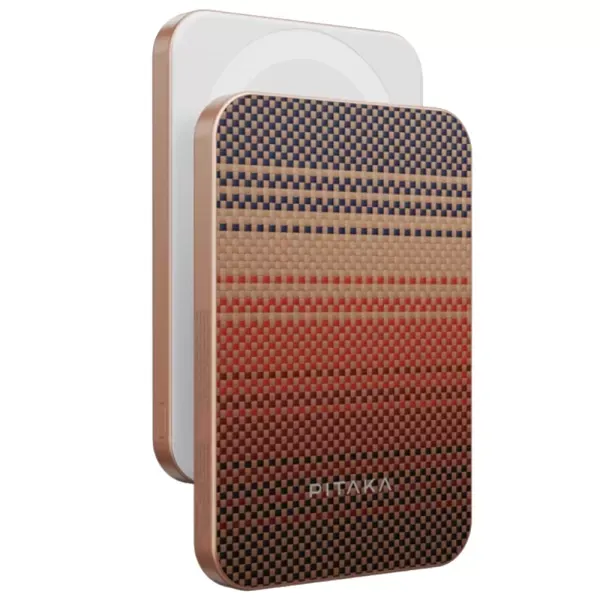 Повербанк Pitaka Aramid Fiber Magnetic Qi2.1 (15W) 10000 mAh Sunset (PBQ2502) фото 2