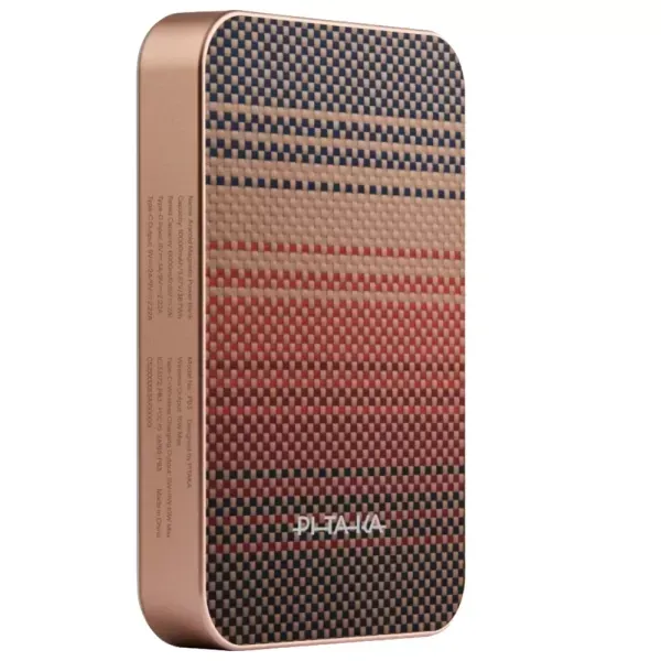 Повербанк Pitaka Aramid Fiber Magnetic Qi2.1 (15W) 10000 mAh Sunset (PBQ2502) фото 3