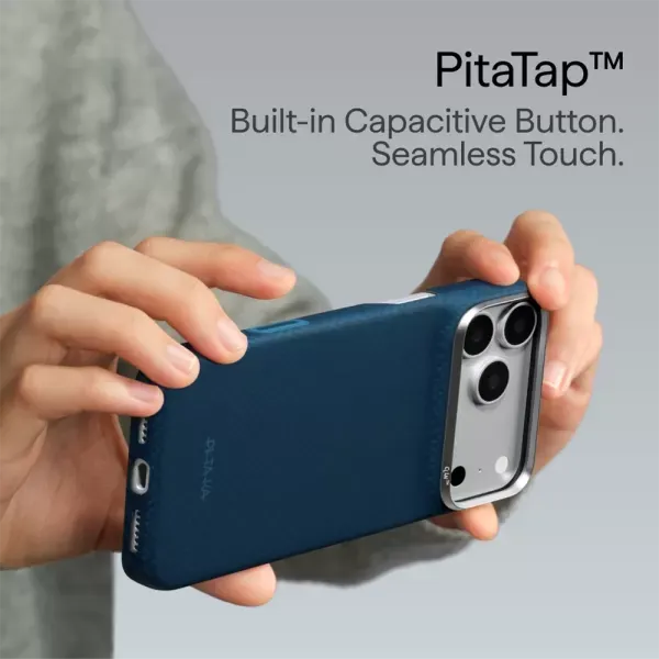 Карбоновий чохол Pitaka Argyle Edge Case Abyss Blue для iPhone 18 Pro | 17 Pro (KI1816P) фото 3