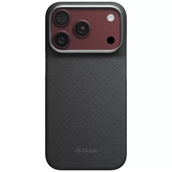 Карбоновий чохол Pitaka Argyle Edge Case Lava Black для iPhone 18 Pro Max | 17 Pro Max (KI1815PM)