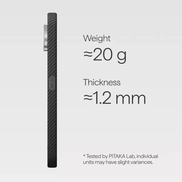 Карбоновий чохол Pitaka Edge Case Back Cover 600D Black/Grey (Twill) для Google Pixel 11 Pro XL (GPB2601) фото 3