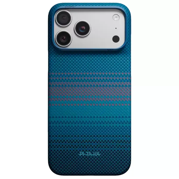 Карбоновий чохол Pitaka Edge Ultra-Slim Nights-Midnight-01 для iPhone 18 Pro | 17 Pro (KI1803P)