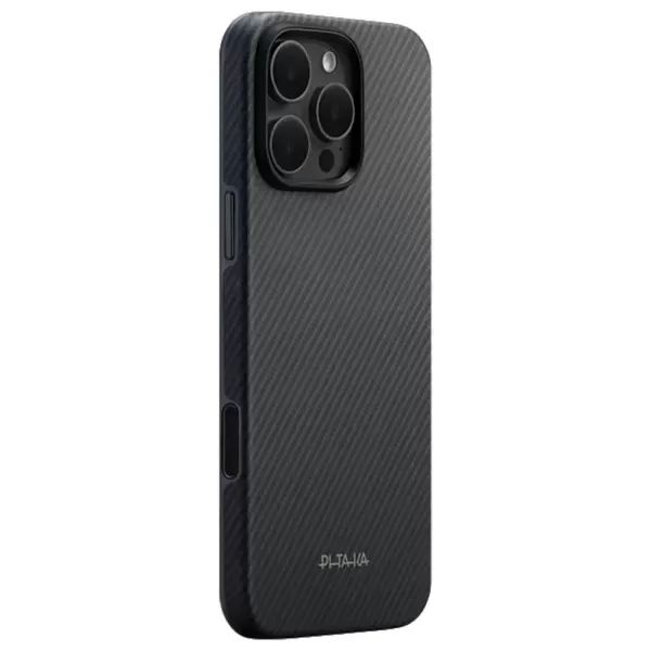 Карбоновий чохол Pitaka Summa UltraGuard Case Classic Twill 600D Black/Grey для iPhone 16 Pro (KI1603PPA) фото 2