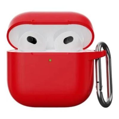 Чохол з карабіном CasePro Case Red для AirPods 5 | 4