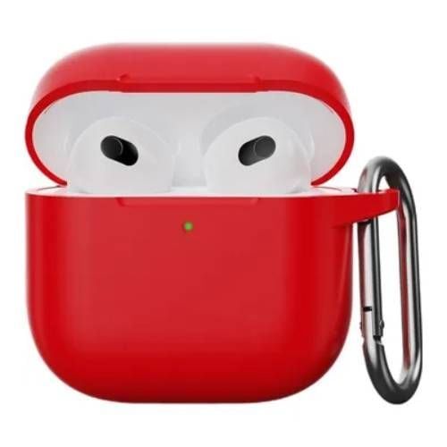 Чохол з карабіном CasePro Case Red для AirPods 5 | 4