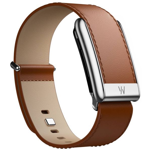 Шкіряний ремінець Whoop LeatherLuxe Band Straight Chestnut/Cream with Titanium (Size S) для WHOOP 5.0 Peak | One (810114362150)