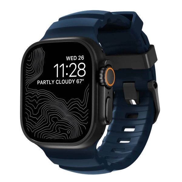 Ремінець Nomad Rocky Point Band Atlantic / Black Hardware для Apple Watch 49мм | 46мм | 45мм | 44мм (NM014827858)