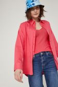 Сорочка Medicine жіноча колір рожевий relaxed класичний комір (2020627)
