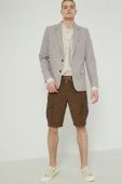 Піджак з домішкою льону Medicine чоловічий колір бежевий