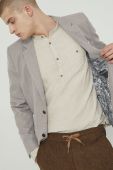 Піджак з домішкою льону Medicine чоловічий колір бежевий