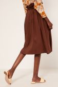 Спідниця Medicine колір коричневий midi розкльошена