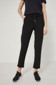 Штани Medicine жіночі колір чорний гладке
