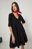 Бавовняна сукня Medicine колір чорний mini розкльошена (2064814)