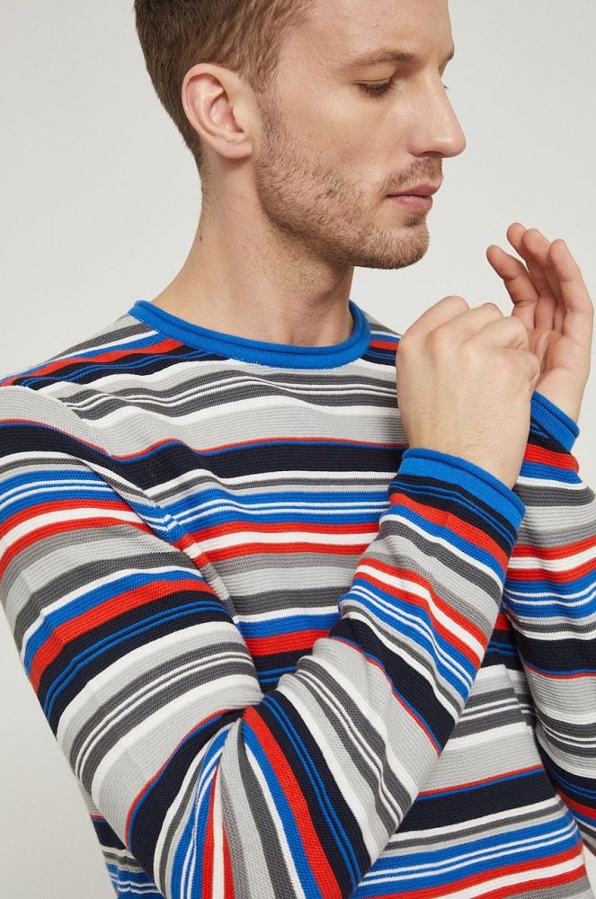 Бавовняний светер Medicine чоловічий легкий колір барвистий