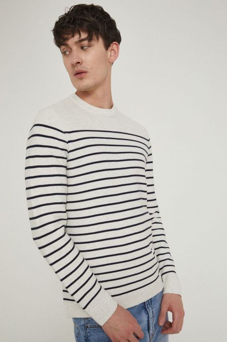 Бавовняний светер Medicine чоловічий колір бежевий (2091395)