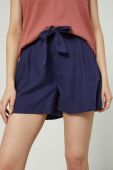 Шорти Medicine жіночі колір синій однотонні висока посадка