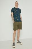 Бавовняні шорти Medicine чоловічі колір зелений