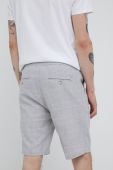 Шорти з домішкою льону Medicine чоловічі колір сірий