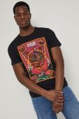 Бавовняна футболка Medicine колір чорний з принтом (2245289)