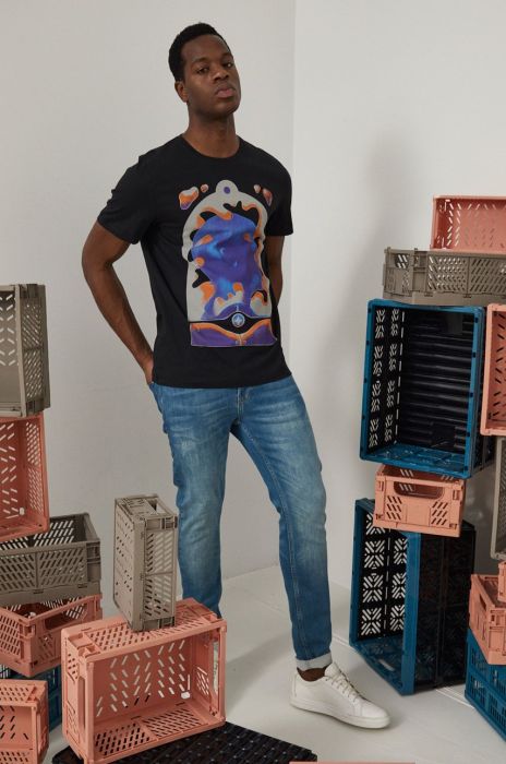 Бавовняна футболка Medicine колір чорний з принтом (2245145)