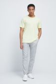 Бавовняна футболка Medicine колір жовтий однотонна