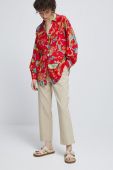 Блузка Medicine жіноча колір червоний візерунок