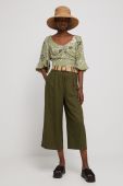 Блузка Medicine жіноча колір зелений візерунок (3256220)