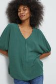Блузка Medicine жіноча колір зелений візерунок (2995000)