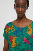 Блузка Medicine жіноча колір зелений візерунок (3201342)