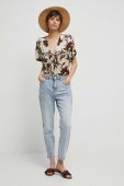 Блузка Medicine жіноча колір бежевий візерунок (3256229)