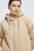 Кофта Medicine жіноча колір бежевий з капюшоном однотонна (2956144)