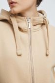 Кофта Medicine жіноча колір бежевий з капюшоном однотонна (2956144)