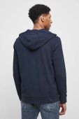 Бавовняна кофта Medicine чоловіча колір синій з капюшоном однотонна (3047993)