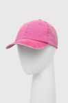 Джинсова кепка Medicine колір рожевий однотонна Джинсова кепка Medicine колір рожевий однотонна
