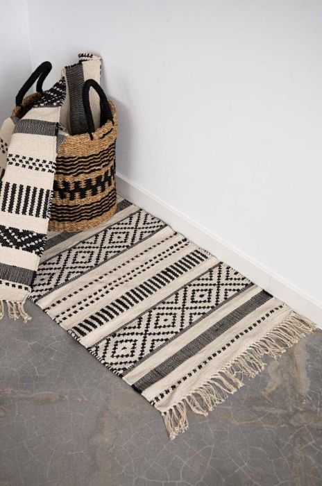 Бавовняний килимок Medicine колір бежевий (3105112)