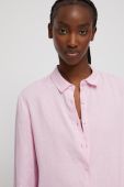 Сорочка Medicine жіноча колір рожевий regular класичний комір