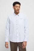 Сорочка з льону Medicine чоловіча regular класичний комір колір блакитний (3084267)