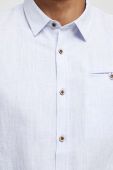 Сорочка з льону Medicine чоловіча regular класичний комір колір блакитний (3084267)