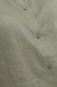 Сорочка з льону Medicine колір зелений regular класичний комір (3281272)