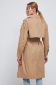 Пальто Medicine жіночий колір бежевий перехідний oversize