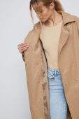 Пальто Medicine жіночий колір бежевий перехідний oversize