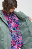 Пальто Medicine жіночий колір зелений перехідний