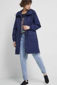Пальто Medicine жіноче колір синій перехідне oversize