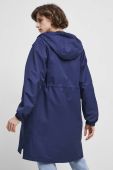 Пальто Medicine жіноче колір синій перехідне oversize