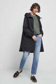 Пальто Medicine жіноче колір чорний перехідне oversize