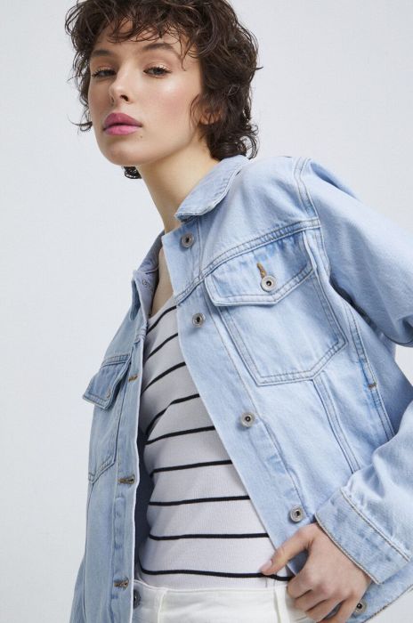 Джинсова куртка Medicine жіноча перехідна колір блакитний (3227326)