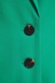 Піджак Medicine жіноча колір зелений однобортний однотонна