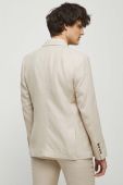 Піджак з домішкою льону Medicine чоловіча колір бежевий